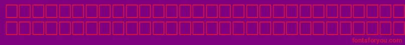 ThalesRegular-Schriftart – Rote Schriften auf violettem Hintergrund