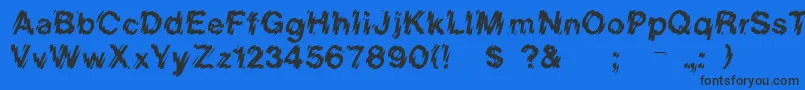 Rslowerwestside Font – Black Fonts on Blue Background