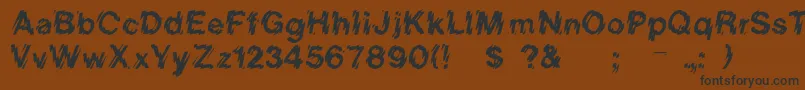 Rslowerwestside Font – Black Fonts on Brown Background