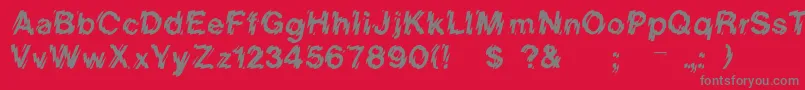 Rslowerwestside Font – Gray Fonts on Red Background