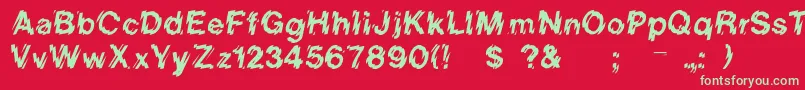 Rslowerwestside Font – Green Fonts on Red Background