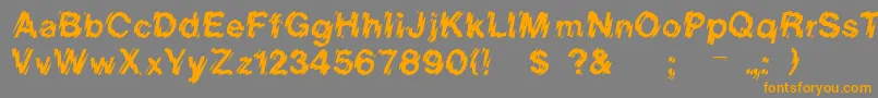 Rslowerwestside Font – Orange Fonts on Gray Background