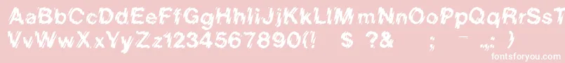 Rslowerwestside Font – White Fonts on Pink Background