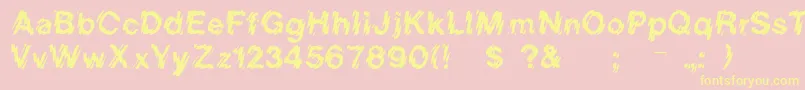 Rslowerwestside Font – Yellow Fonts on Pink Background