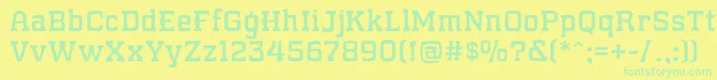 WhatSoundPounds Font – Green Fonts on Yellow Background