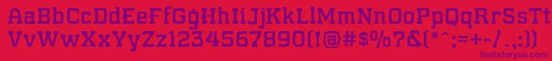 WhatSoundPounds Font – Purple Fonts on Red Background