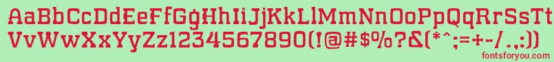 WhatSoundPounds Font – Red Fonts on Green Background