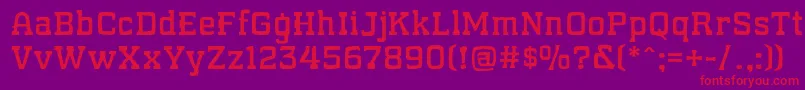 WhatSoundPounds Font – Red Fonts on Purple Background