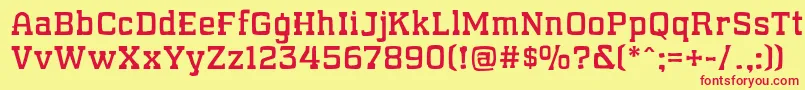 WhatSoundPounds Font – Red Fonts on Yellow Background