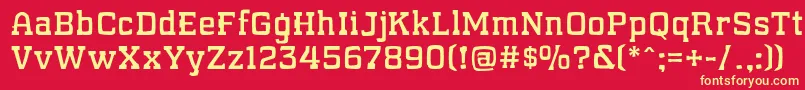 WhatSoundPounds Font – Yellow Fonts on Red Background