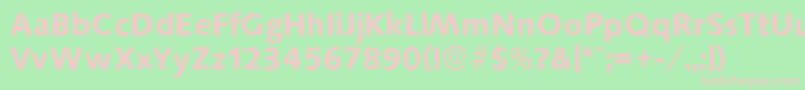SaxonyserialBold Font – Pink Fonts on Green Background