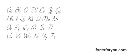 SfBurlingtonScriptItalic Font