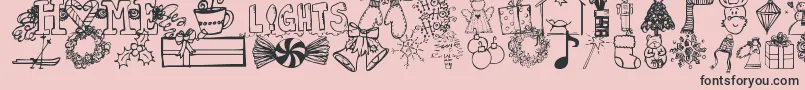 Janda Font – Black Fonts on Pink Background