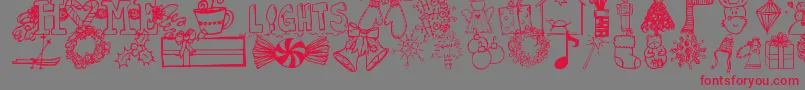 Janda Font – Red Fonts on Gray Background