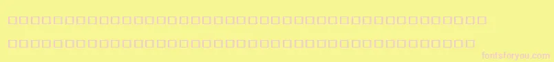 BulmerMtSemiboldAltItalic-Schriftart – Rosa Schriften auf gelbem Hintergrund