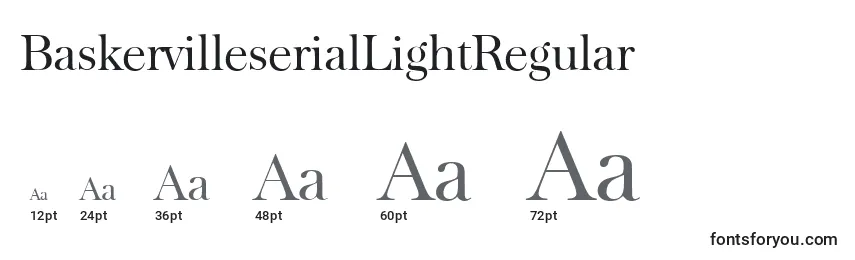 BaskervilleserialLightRegular Font Sizes