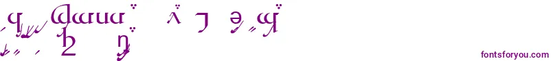 TengwarQuenyaA Font – Purple Fonts