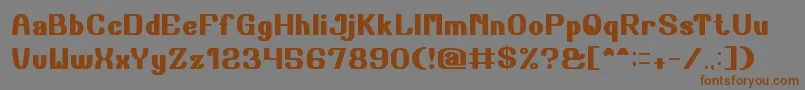 Chalk Font – Brown Fonts on Gray Background