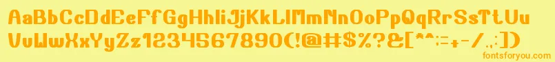En savoir plus sur la police Chalk Police Chalk – polices orange sur fond jaune