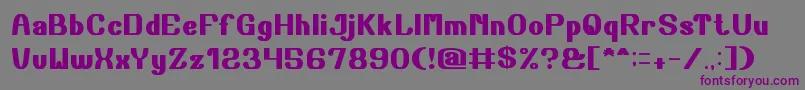 Chalk Font – Purple Fonts on Gray Background