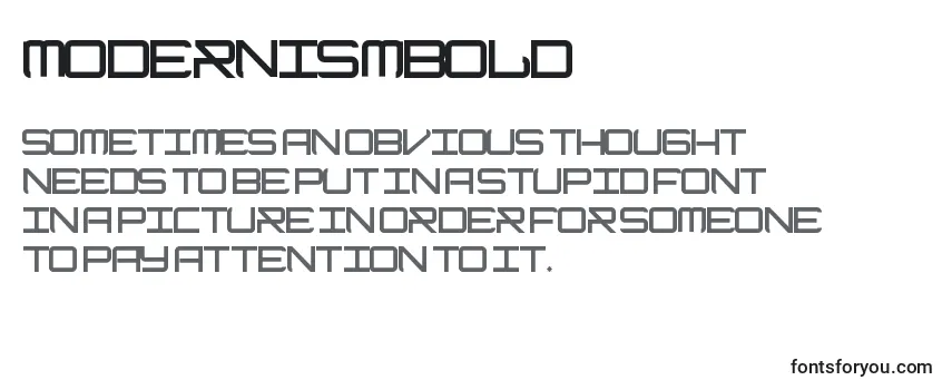Шрифт ModernismBold