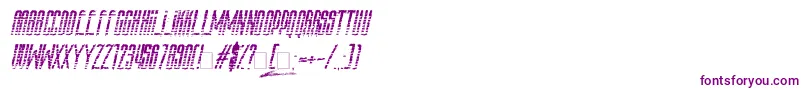 Amazs.T.A.L.K.E.R.Italic-fontti – violetit fontit valkoisella taustalla