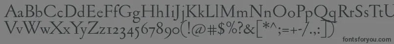 Jannonantosf Font – Black Fonts on Gray Background