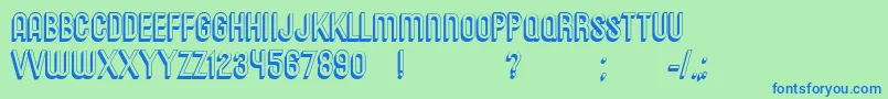 More about Messages Font Messages Font – Blue Fonts on Green Background