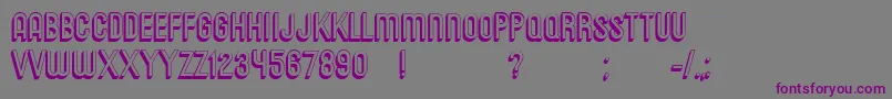 Messages Font – Purple Fonts on Gray Background