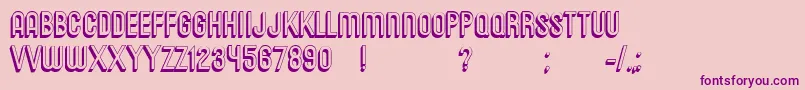 Messages Font – Purple Fonts on Pink Background