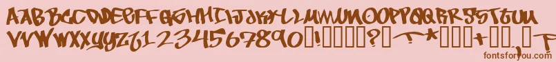 More about ToBeContinued Font ToBeContinued Font – Brown Fonts on Pink Background