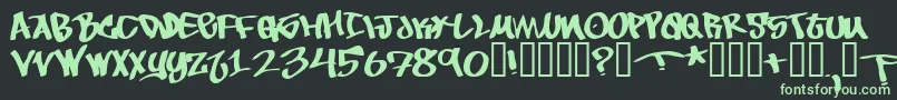 ToBeContinued Font – Green Fonts on Black Background