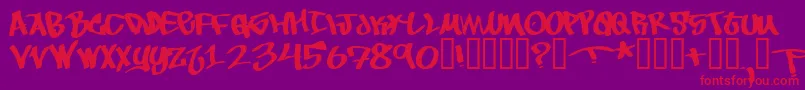 ToBeContinued Font – Red Fonts on Purple Background