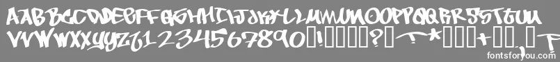 ToBeContinued Font – White Fonts on Gray Background