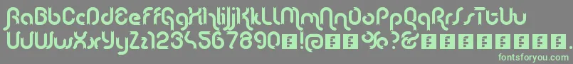 Lenta Font – Green Fonts on Gray Background