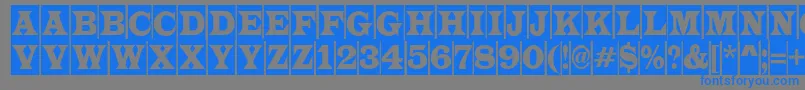 ALatinotitulcm Font – Blue Fonts on Gray Background