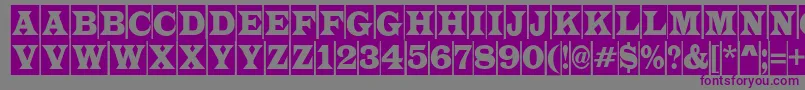 ALatinotitulcm Font – Purple Fonts on Gray Background