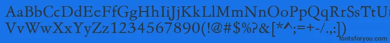 Gc05002t Font – Black Fonts on Blue Background