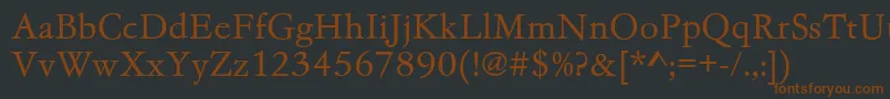 Gc05002t Font – Brown Fonts on Black Background