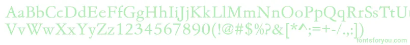 Gc05002t Font – Green Fonts on White Background