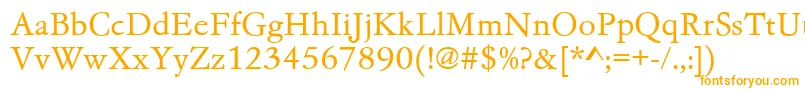 Gc05002t Font – Orange Fonts on White Background