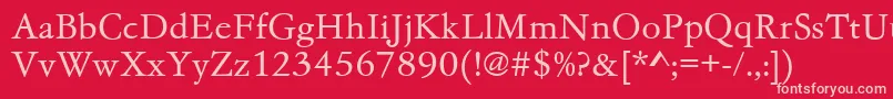 Gc05002t Font – Pink Fonts on Red Background