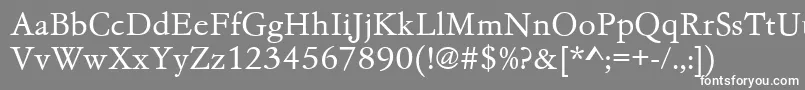 Gc05002t Font – White Fonts on Gray Background