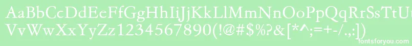 Gc05002t Font – White Fonts on Green Background