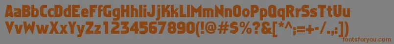 Faktos Font – Brown Fonts on Gray Background