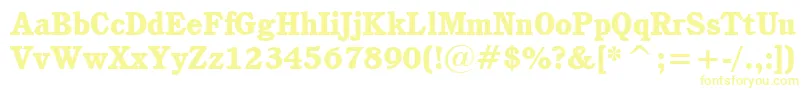 CushingHeavyBt Font – Yellow Fonts