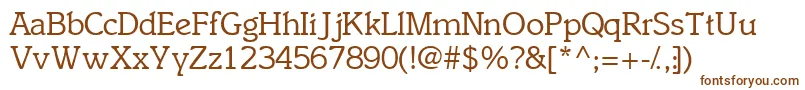 Ensemblessk Font – Brown Fonts on White Background