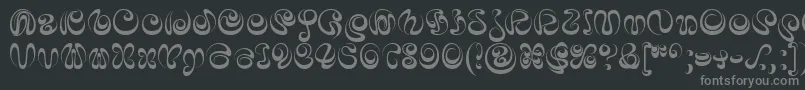 fuente IaiAlphabet – Fuentes Grises Sobre Fondo Negro