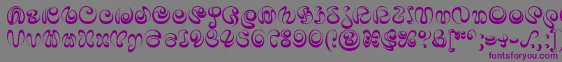 IaiAlphabet Font – Purple Fonts on Gray Background