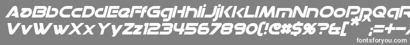 DatacronItalic Font – White Fonts on Gray Background